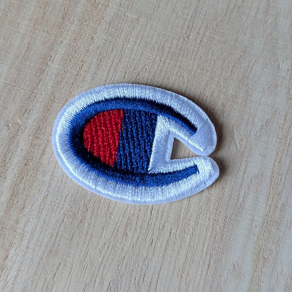 Champion Logo Embroidered Patch, Iron-on